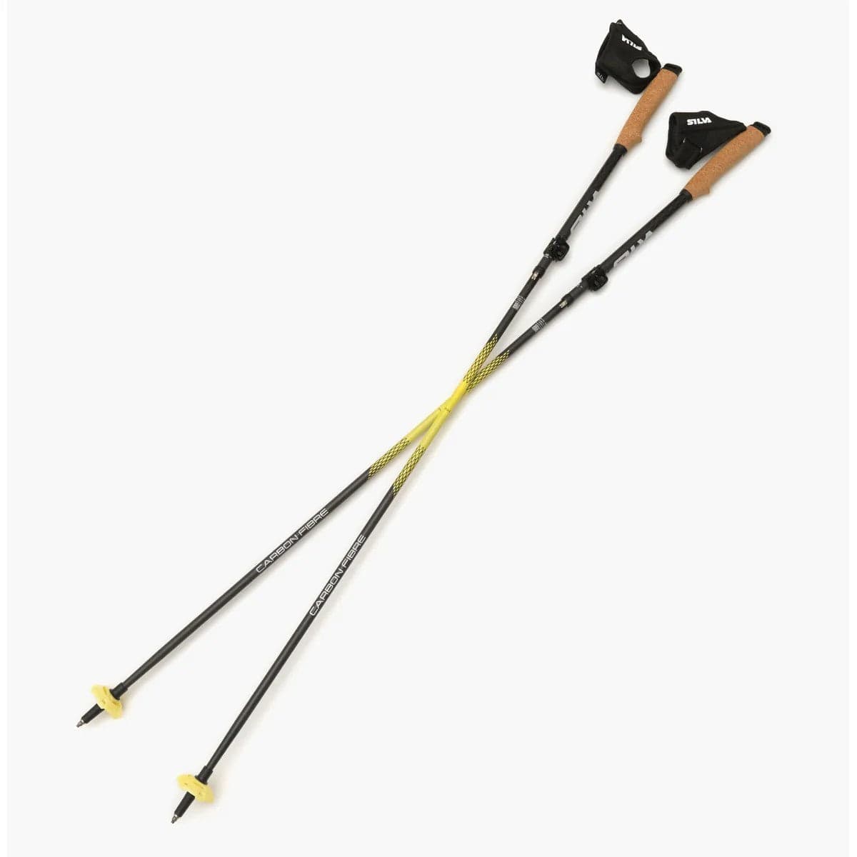 Silva carbon Z-fold adjustable running poles, pair