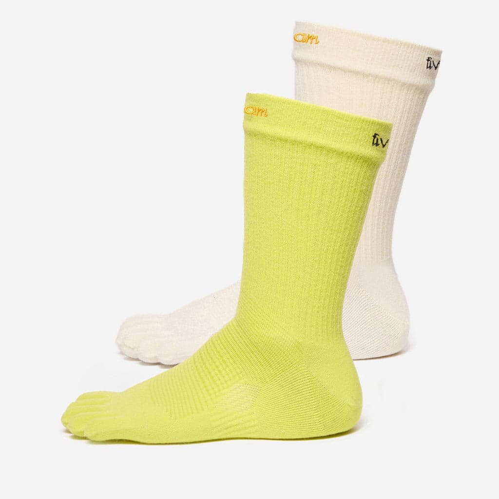 Vibram five-toe summer crew socks, two pack