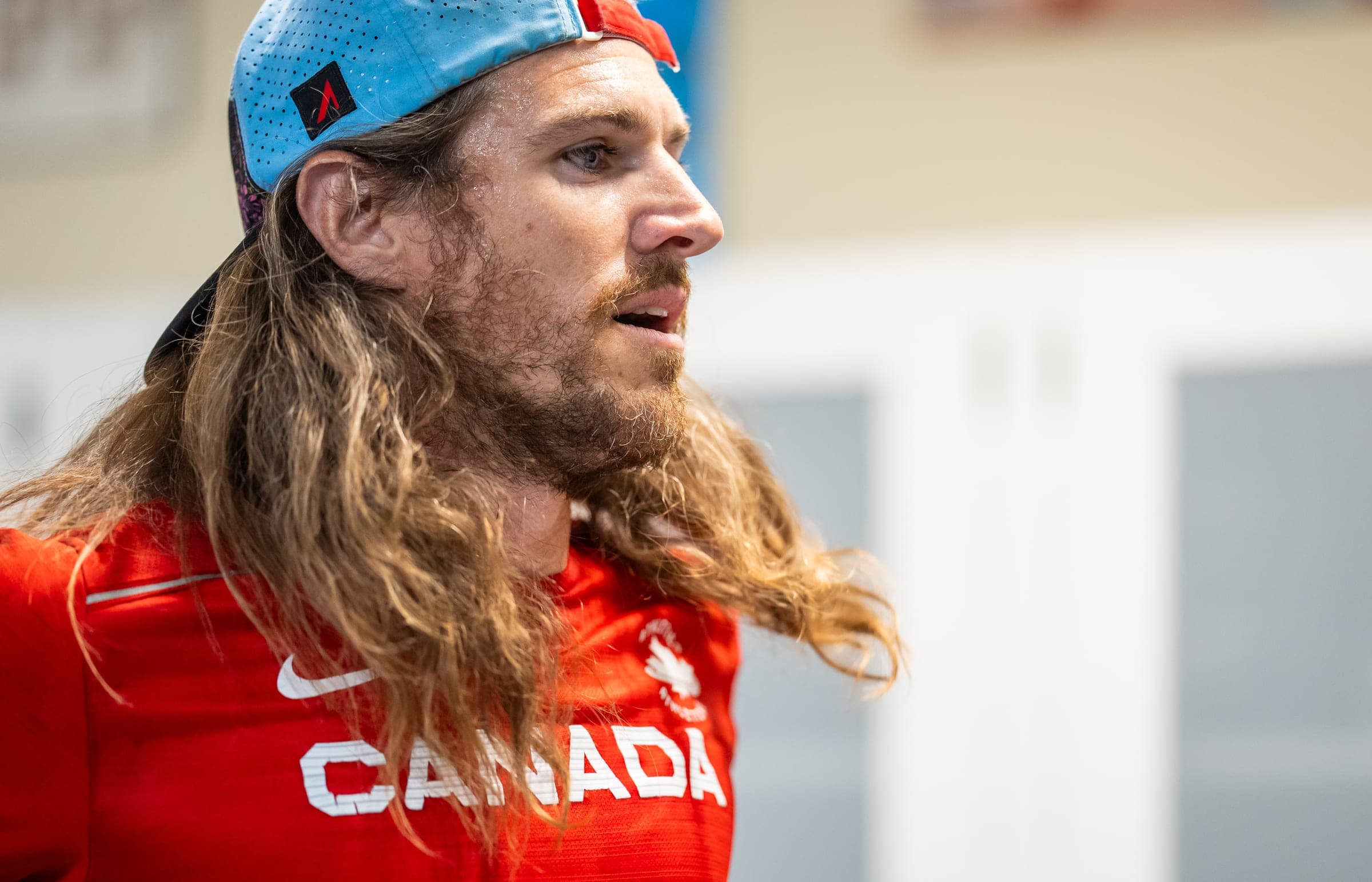Matt Shepard in Team Canada kit at the Canadian Sport Institute Alberta
